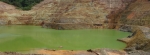 Lake forming in pit