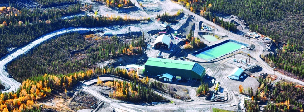 Aerial View of Keno District Mill, Yukon Territory