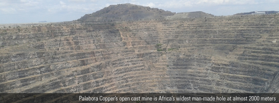 Palabora Copper’s open cast mine is Africa’s widest man-made hole at almost 2000 meters